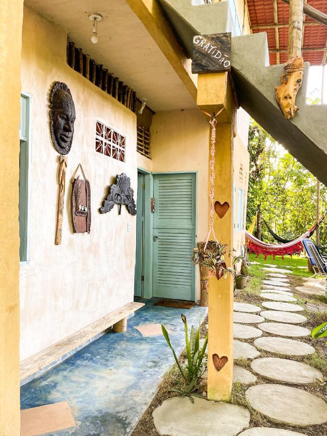 Eco Hostel Bosque Di Barro Velha Boipeba Exteriör bild