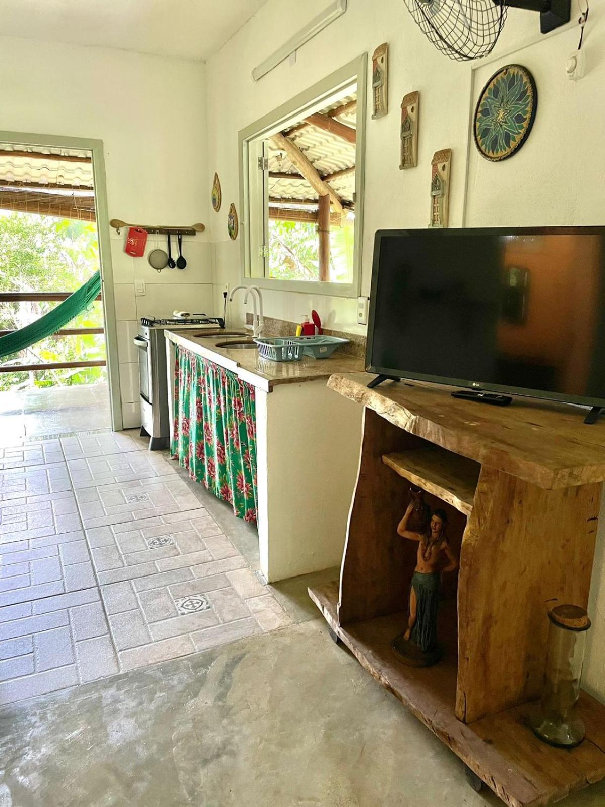 Eco Hostel Bosque Di Barro Velha Boipeba Exteriör bild